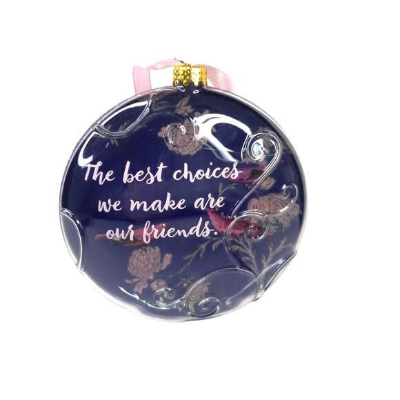 2017 Friends Forever Hallmark Ornament The Best Choices We Make Are Friends EUC - Picture 2 of 8
